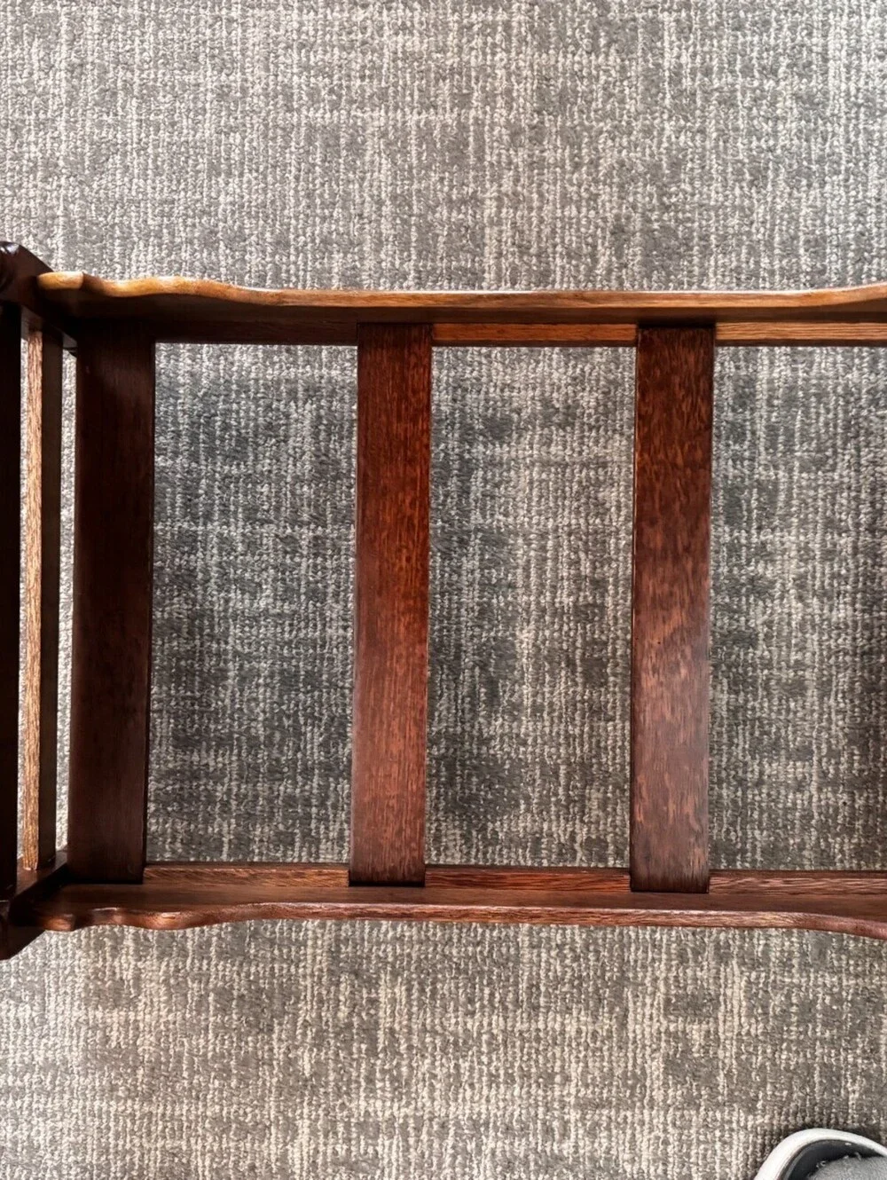 Vintage Artisan Handmade Solid Wood Doll Bed for Dolls Up to 18in. Beautiful.